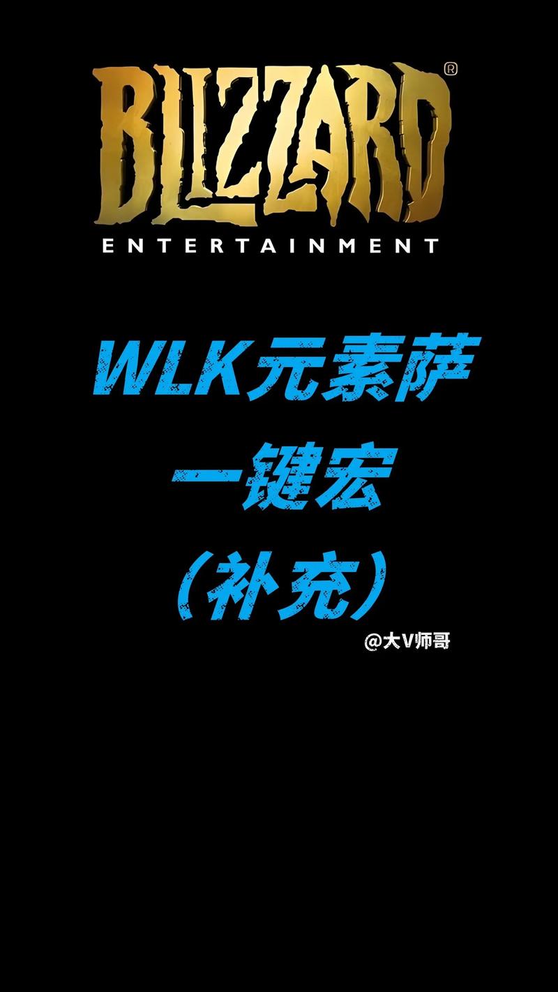 魔兽世界怀旧服元素萨满宏_元素萨满输出宏_魔兽9.0元素萨满宏