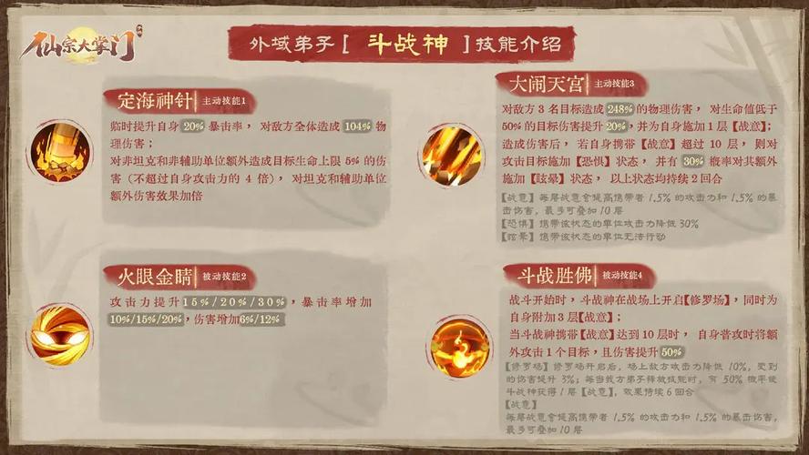 斗战神神将属性_斗战神神将输出手法_斗战神神将斗技