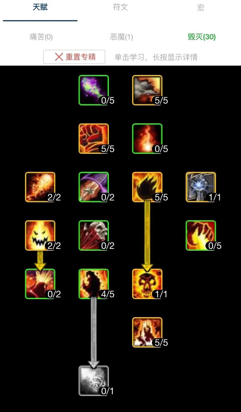 魔兽世界术士天赋_魔兽世界术士天赋选择怀旧服_魔兽世界术士天赋