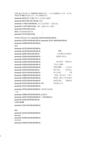 曾经备受喜爱的QQ免费代码，能为空间增添独特风格