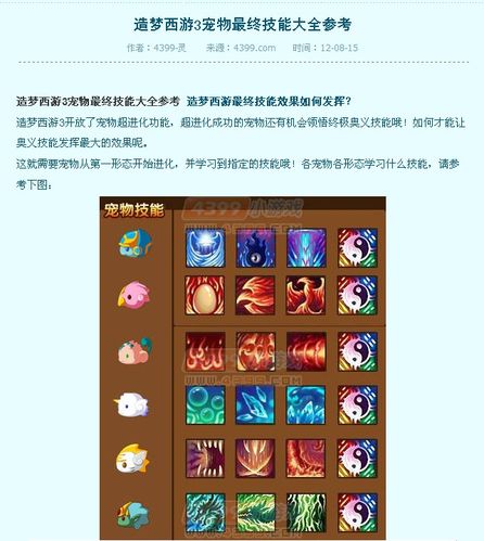 宠物刷技能造梦西游_造梦西游3宠物技能_西游宠物造梦技能大全