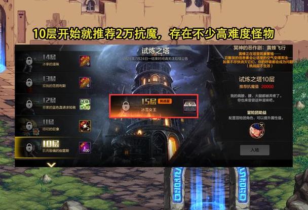 dnf领主之塔怎么进_地下城领主塔在哪_dnf领主之塔开放时间