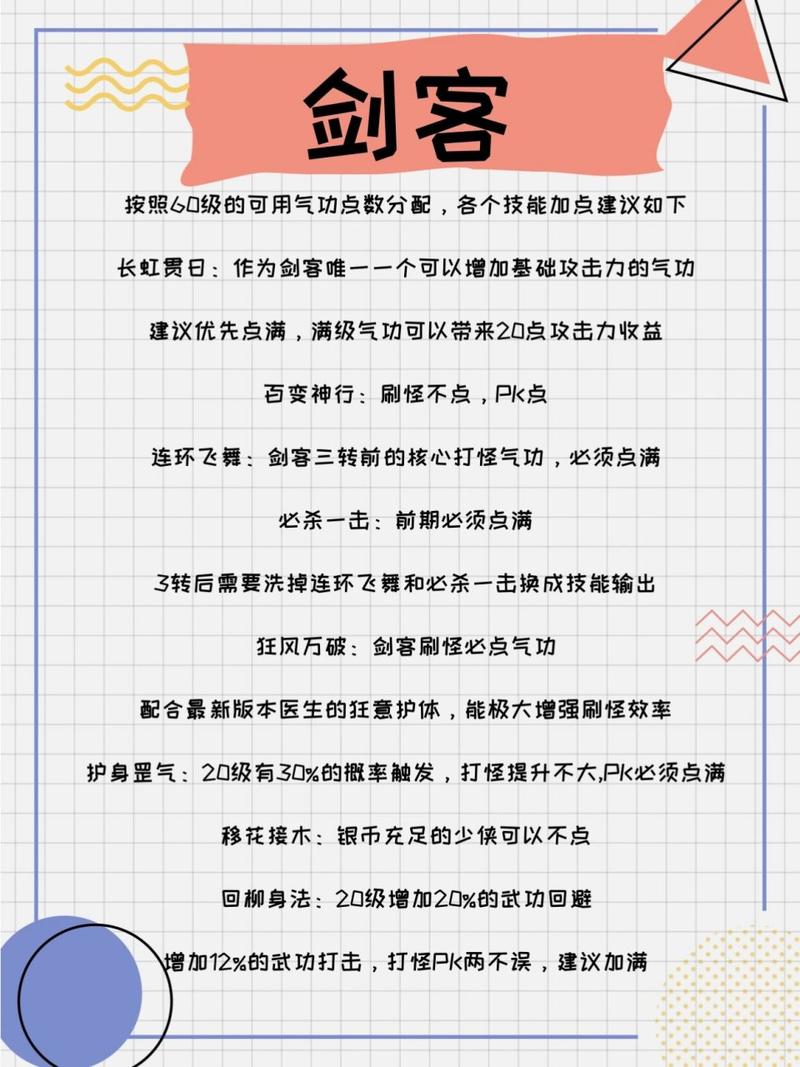 热血江湖剑客属性加点攻略：力量提升与属性均衡之道