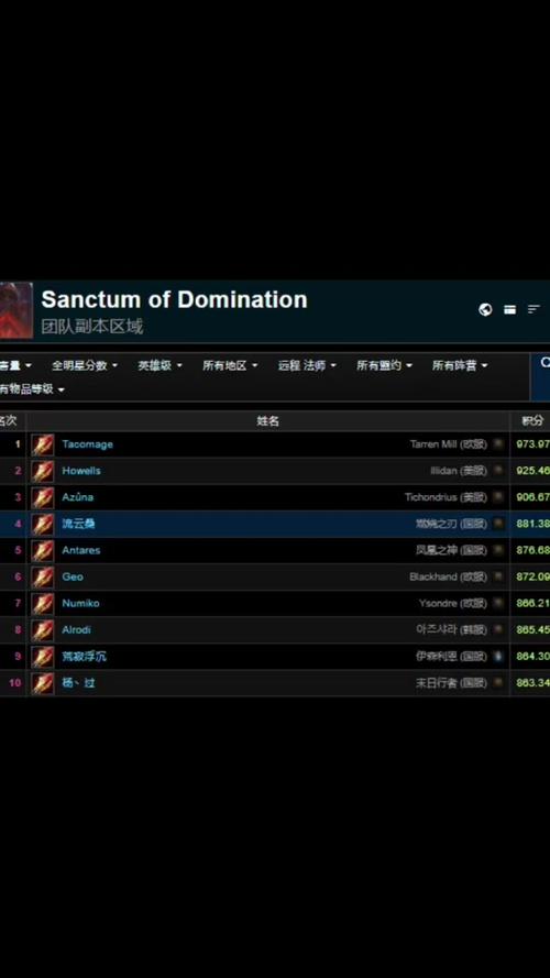 国服魔兽世界英雄榜_魔兽世界英雄榜移动版_魔兽英雄排行榜