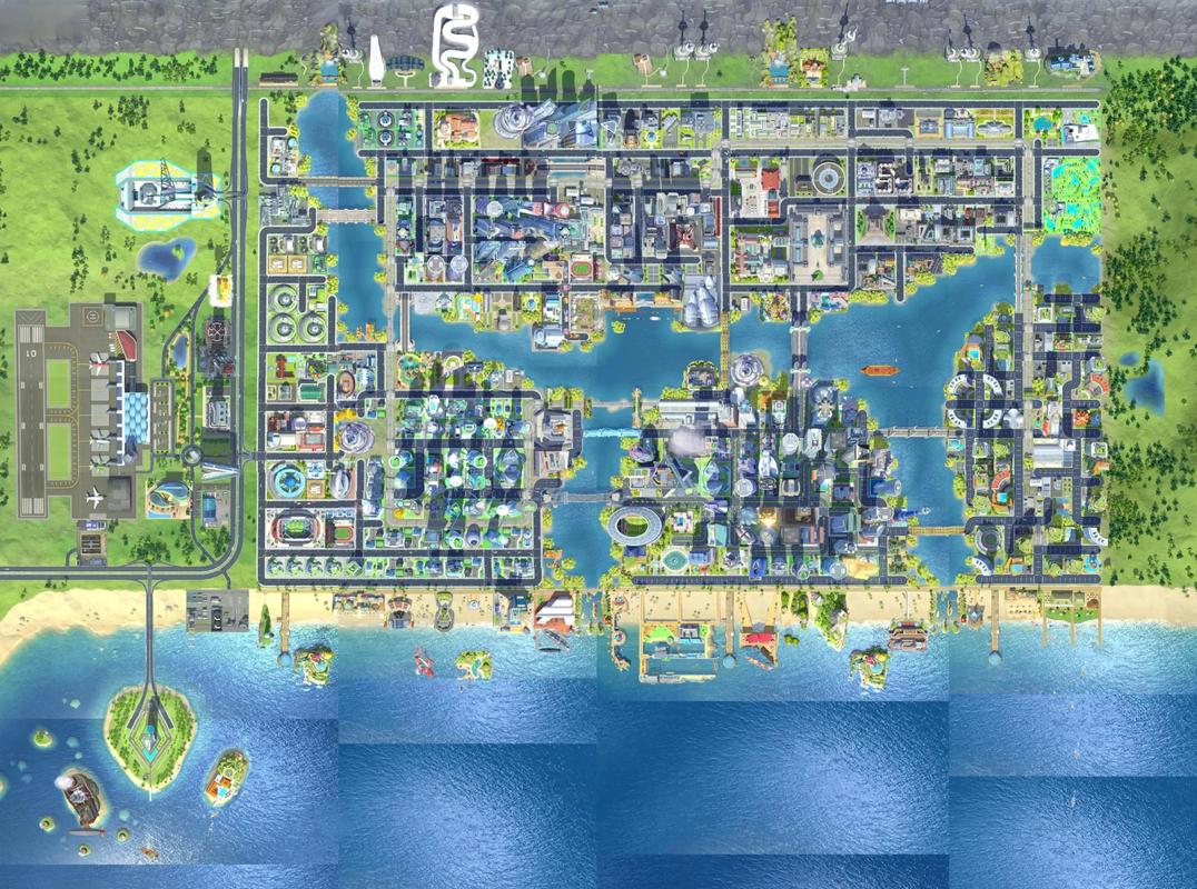 模拟城市4 大地图_模拟城市地图全开教程_模拟城市地图下载