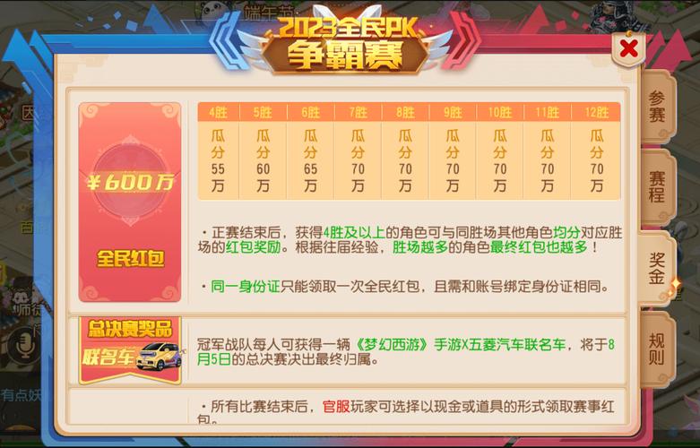 梦幻西游全民PK赛：不限等级门派的顶尖赛事，丰厚奖励等你拿