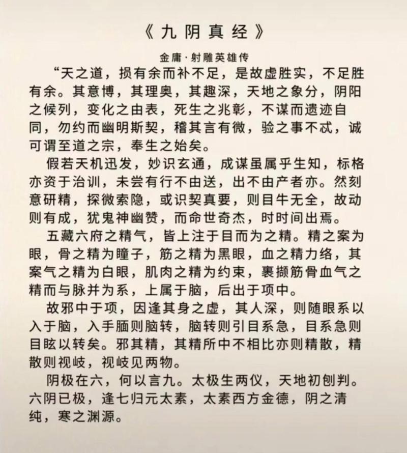 九阴真经演武：武学精髓与修习方式全面解密，从基础认知开始