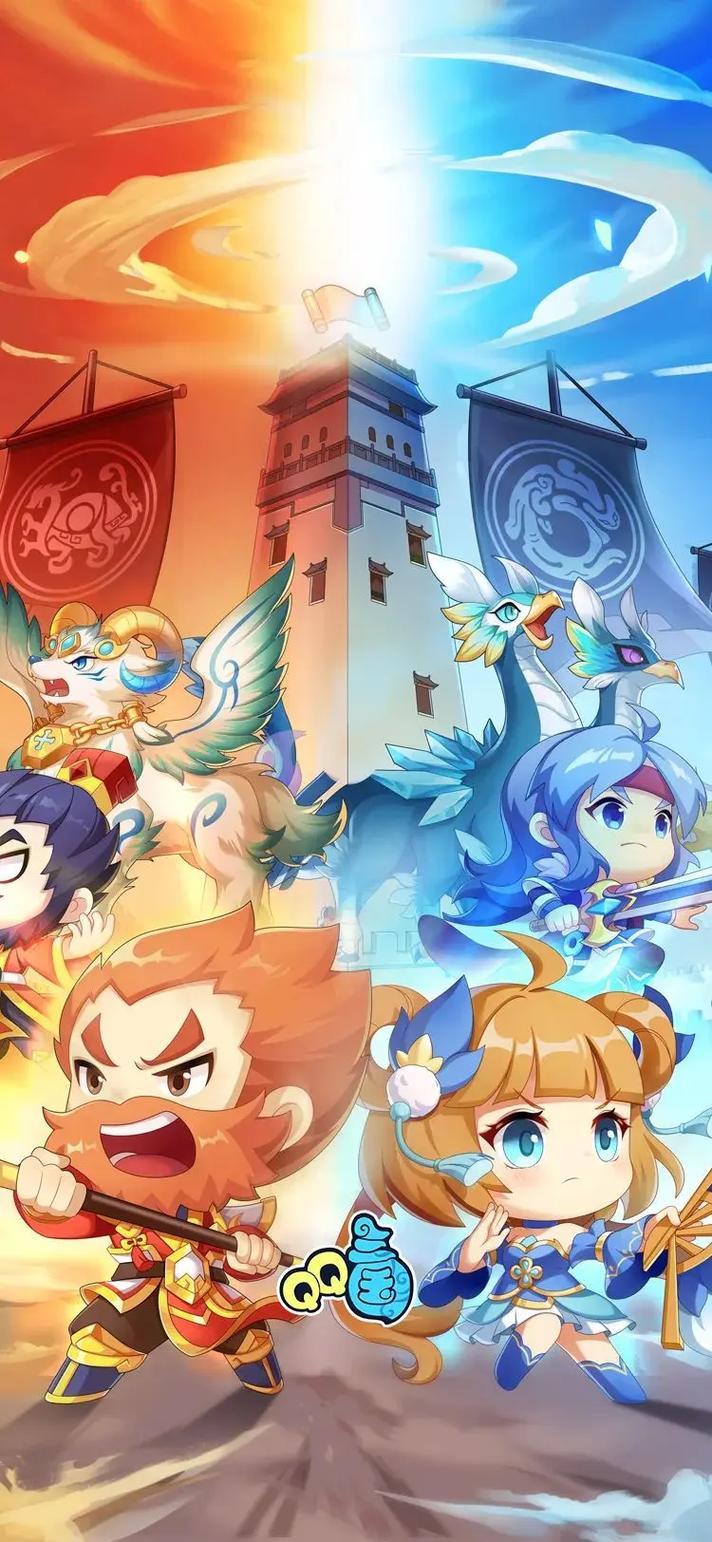 QQ 三国扇舞画面别具一格，风格多变，光影效果超逼真